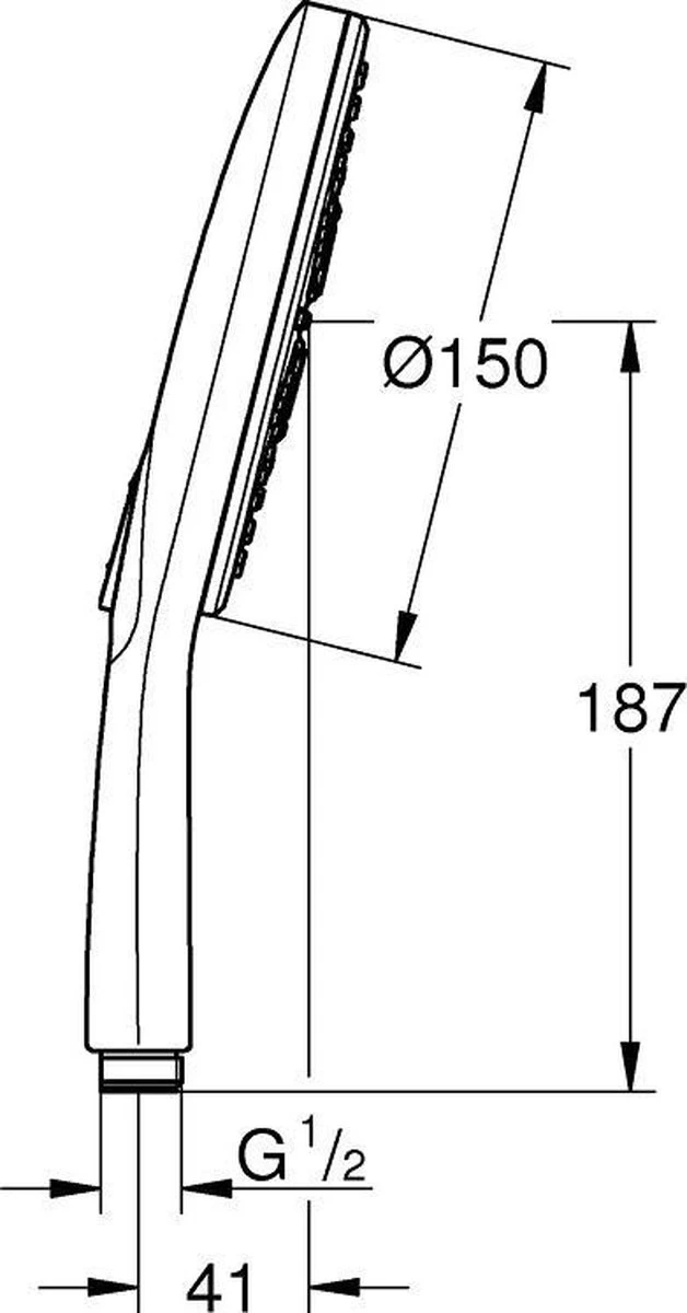 GROHE Rainshower Smartactive 150 Douchekop - Ø 15 Cm - EcoJoy® - 3 Straalsoorten - 26590000 - Afbeelding 3