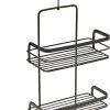Tomado - Metaltex - Origin Line - Doucherek Met Haak - 23x12x38/47cm - Zwart