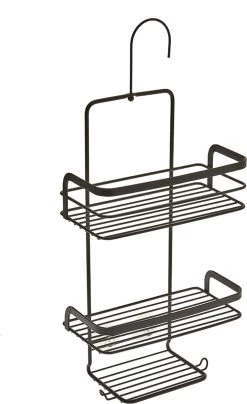 Tomado - Metaltex - Origin Line - Doucherek Met Haak - 23x12x38/47cm - Zwart