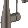 GROHE Essence New Wastafelkraan – Medium - Met Trekwaste - Hard Graphite Geborsteld (mat Antraciet) - 23462AL1