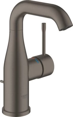 GROHE Essence New Wastafelkraan – Medium - Met Trekwaste - Hard Graphite Geborsteld (mat Antraciet) - 23462AL1