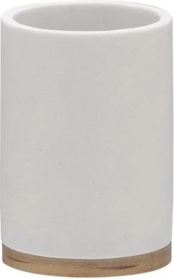 Sealskin Grace - Tandenborstelbeker Vrijstaand - Wit