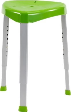 Hoek Douchekruk Verstelbaar - Groen - Driehoek Douchezitje - Belastbaar Tot 136 Kg