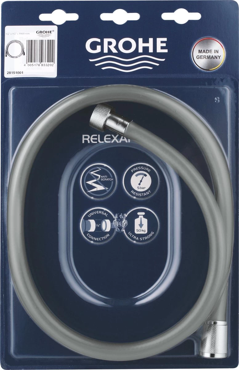 GROHE RelexaFlex Doucheslang - 150 Cm - Chroom - Afbeelding 5