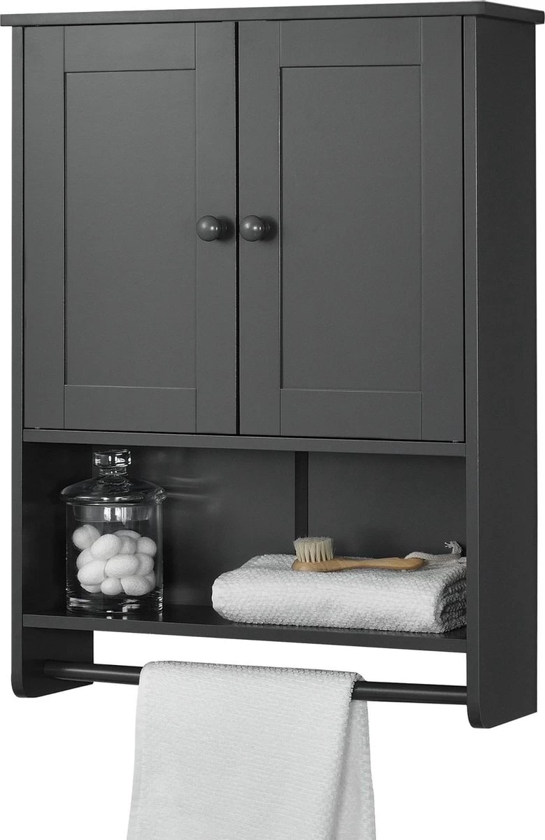 Badkamerkast Steyr Voor Wandmontage 65x48,7x14,5 Cm Donkergrijs