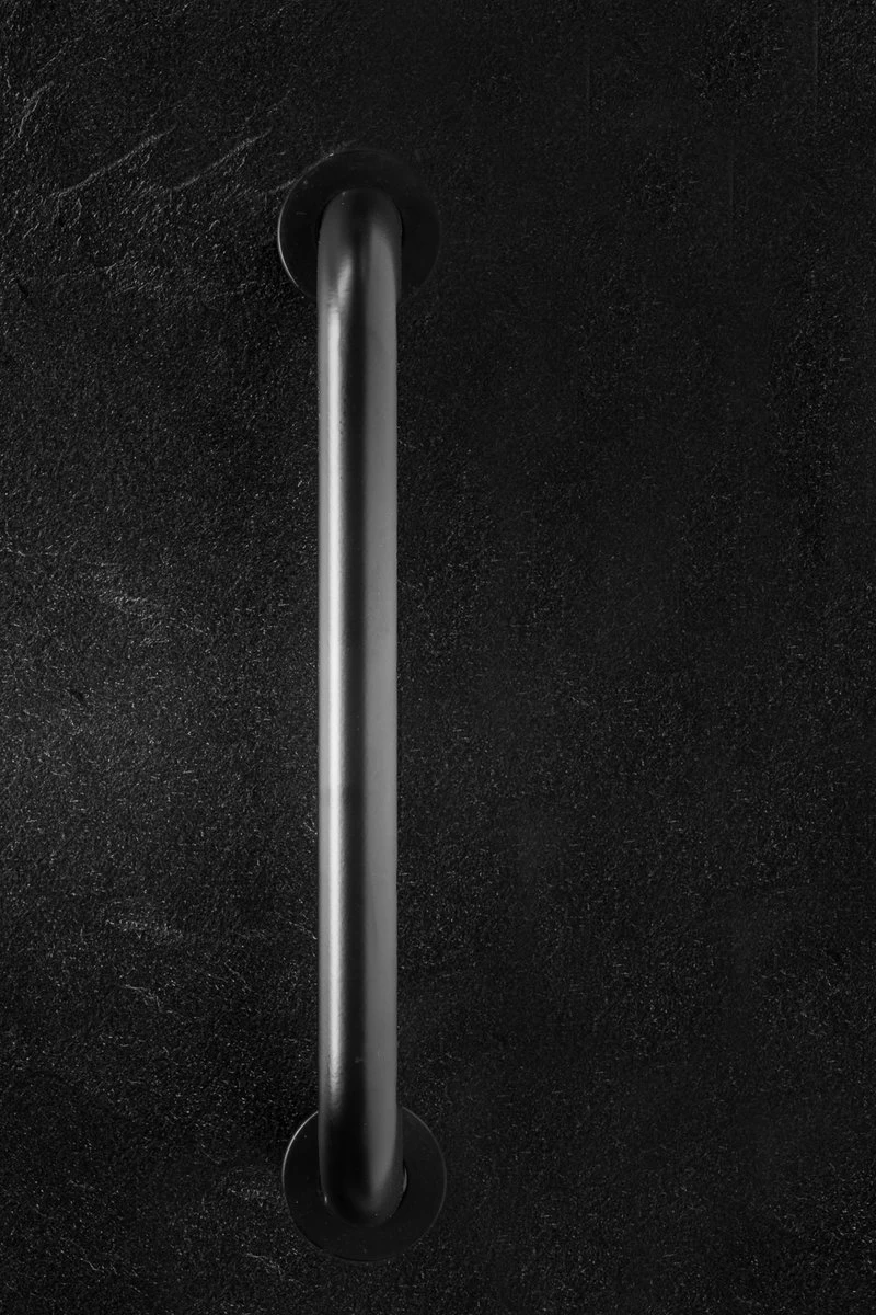 Highport Handgreep Zwart Voor Bad Of Douche - Sterke Metalen Wandgreep -Wandbeugel 30,5 Cm - Zwarte Aluminium Handgreep - Wandgreep Voor Badkamer - Douche - Toilet - Toiletbeugel - Badgreep - Douchegreep - Inclusief Ophangmateriaal - Afbeelding 6