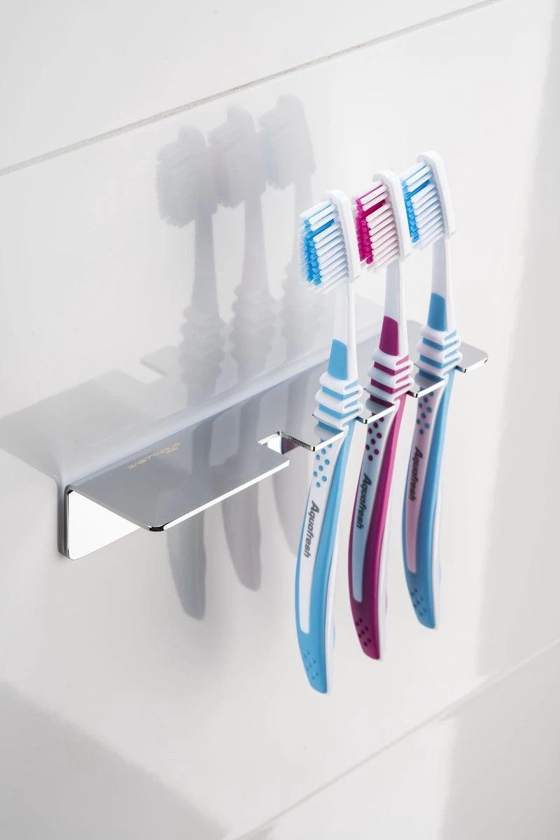Sagittarius One 40S1 Tandenborstelhouder Chroom | Opzetborstelhouder Zonder Boren | Verchroomd Roestvrij Staal Tandenborstelhouder Hangend | Passend Voor Alle Grote Merken - Afbeelding 7