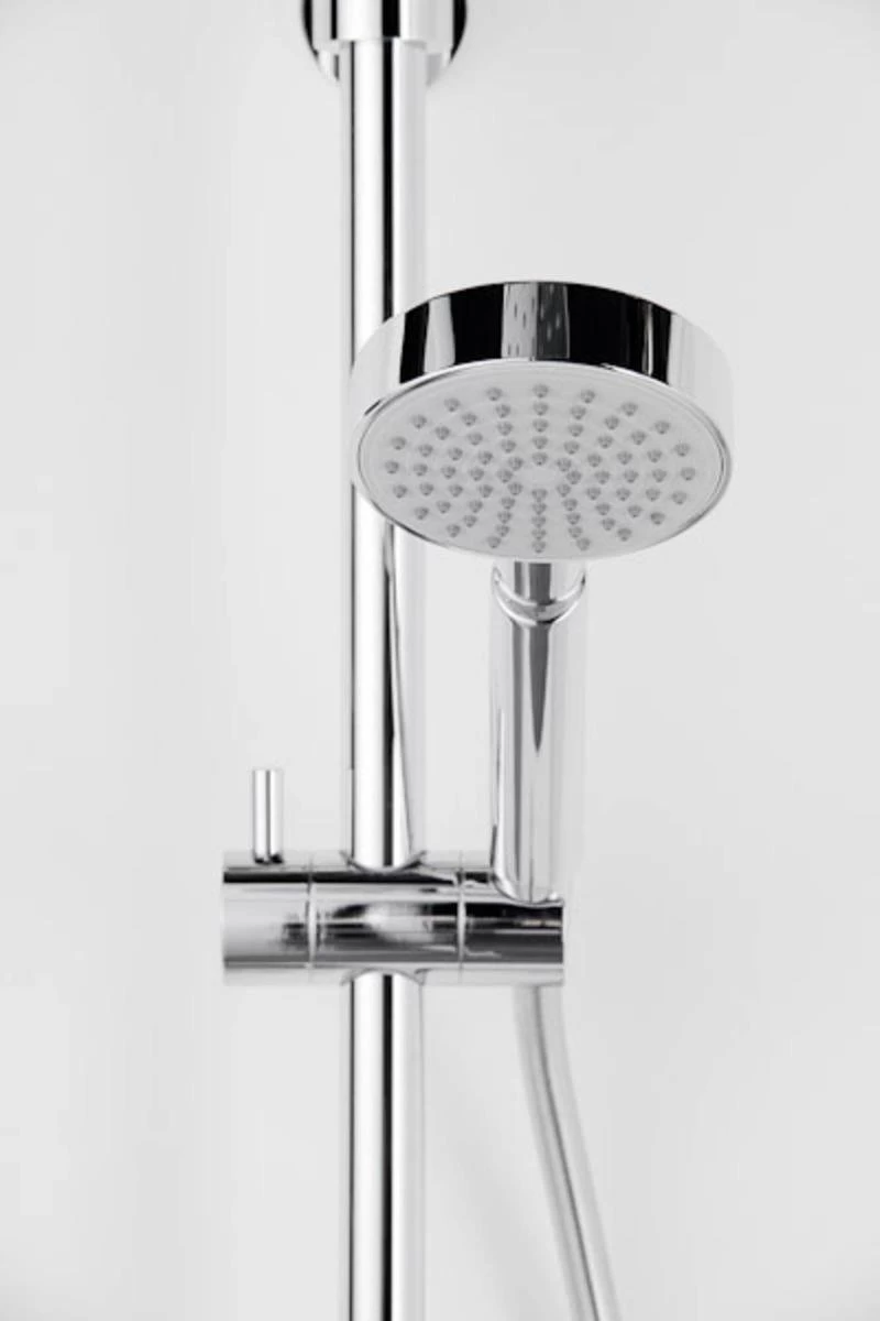 Ben Vira One Douchekop - 1 Straalsoort - 10cm - Chroom - Handdouche - Afbeelding 5