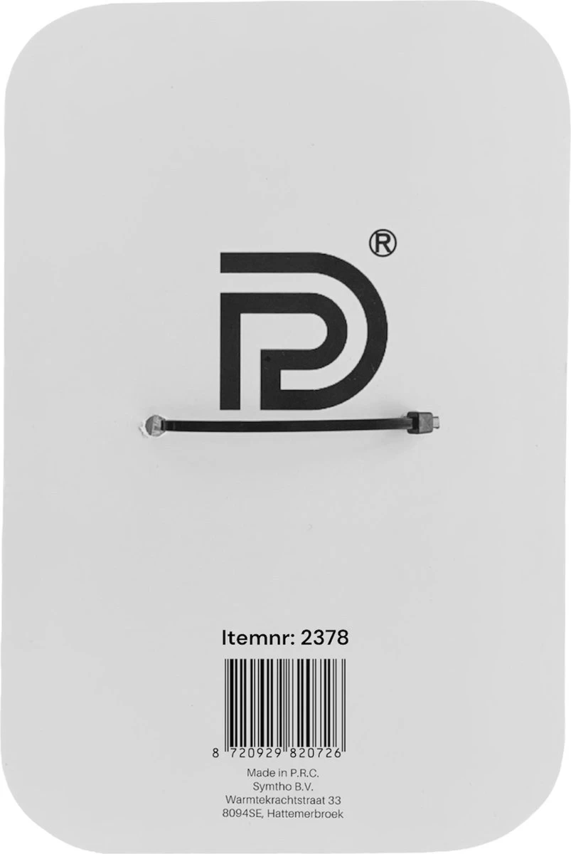 2x PD® - Handdoekhaakjes RVS Zwart - Handdoekhouder - Theedoek Haakje - Zelfklevend - RVS - Zonder Boren - Badkamer Geschikt - Afbeelding 5