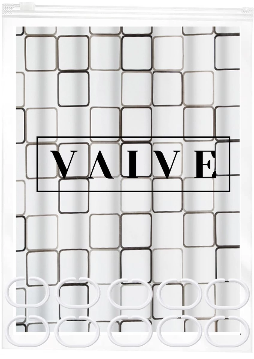 VAIVE Douchegordijn 180x200 - Anti Schimmel - Douchegordijnen - Afbeelding 5