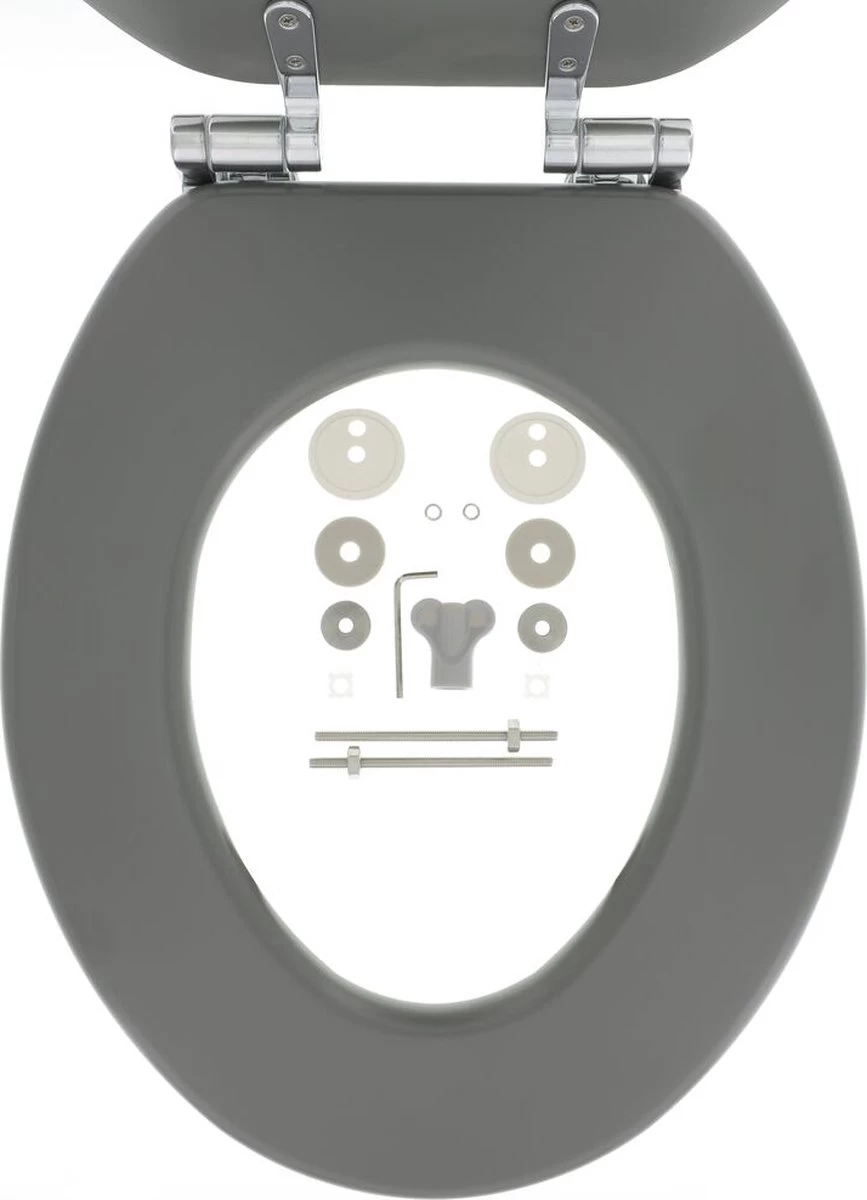 Tiger Baya - Toiletbril - WC Bril - MDF - Grijs - Afbeelding 9