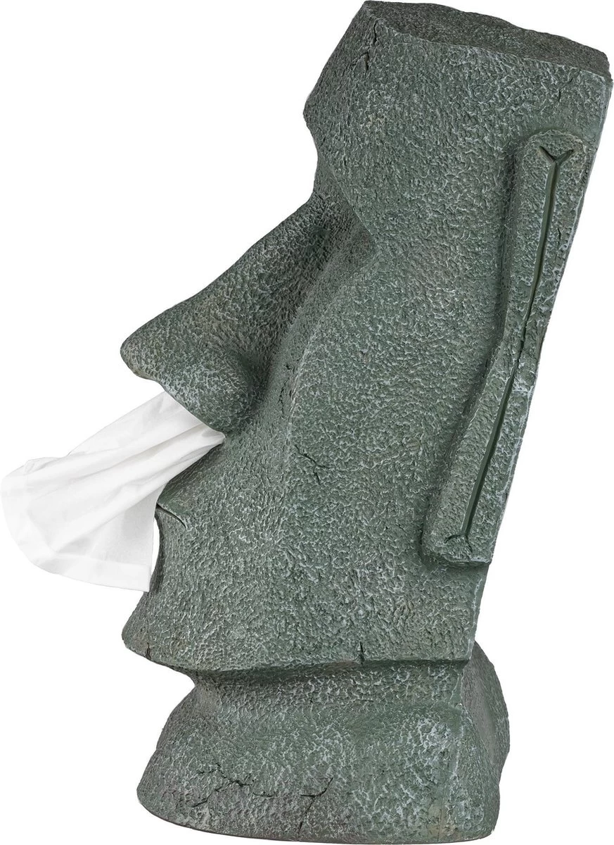 Rotary Hero® Moai - Tissue Box Houder Voor Zakdoeken Tissue Dispenser Cosmeticadoekjesbox - Voor Keuken Badkamer Slaapkamer - Rechthoekig - 18x19x31.5 Cm - Afbeelding 6