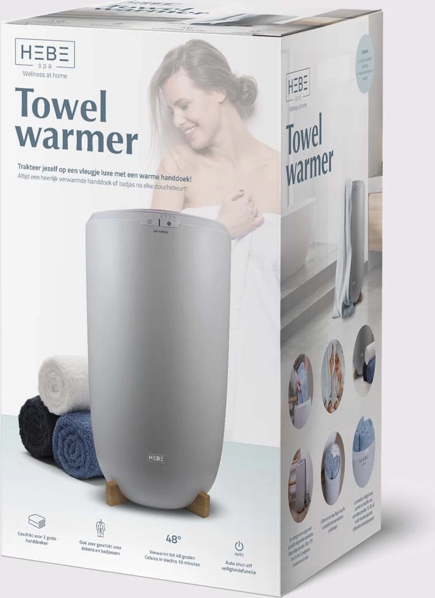 HEBE Towel Heater - Handdoeken Warmer - Welness Thuis - Grijs - Afbeelding 7