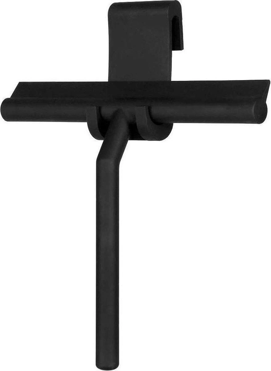 Merkloos Douchewisser Zwart Met Ophangsysteem Luxe –Trekker Douche - Siliconen