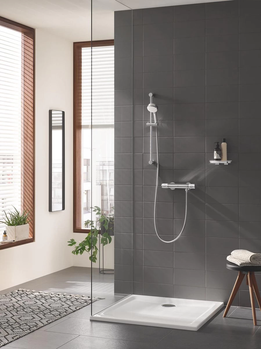 GROHE Grohtherm 1000 Performance Thermostatische Douchekraan - 15cm - Met Koppelingen - EcoJoy® - Chroom - 34776000 - Afbeelding 3