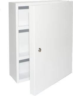 Culinorm Medicijnkast Van Staal Met Slot - 35cm X 45 Cm X 15 Cm - Wit