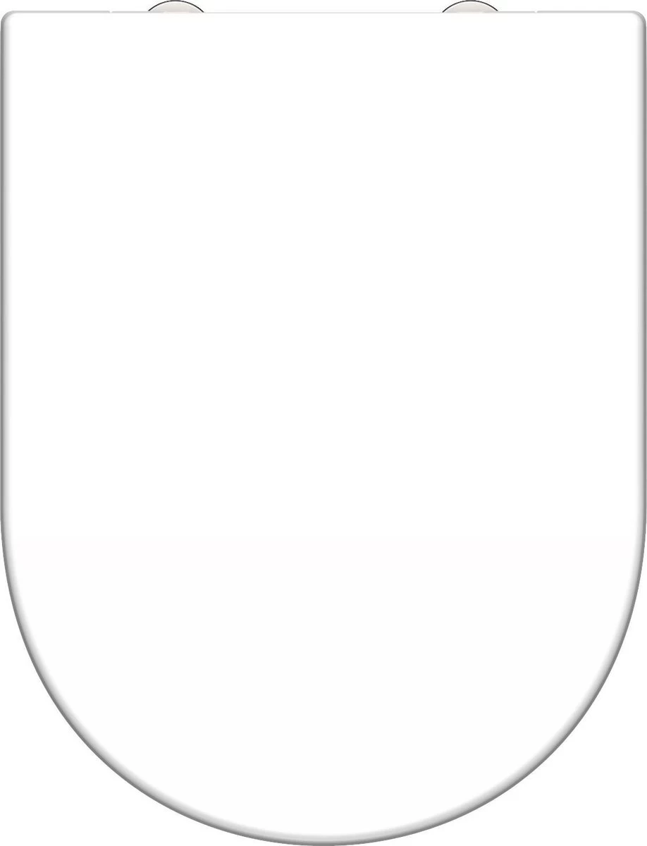 SCHÜTTE WC-Bril 82910 D-SHAPE WHITE - Duroplast - D-vorm - Soft Close - Afklikbaar - RVS-Scharnieren - Gelakt - Wit - Afbeelding 8