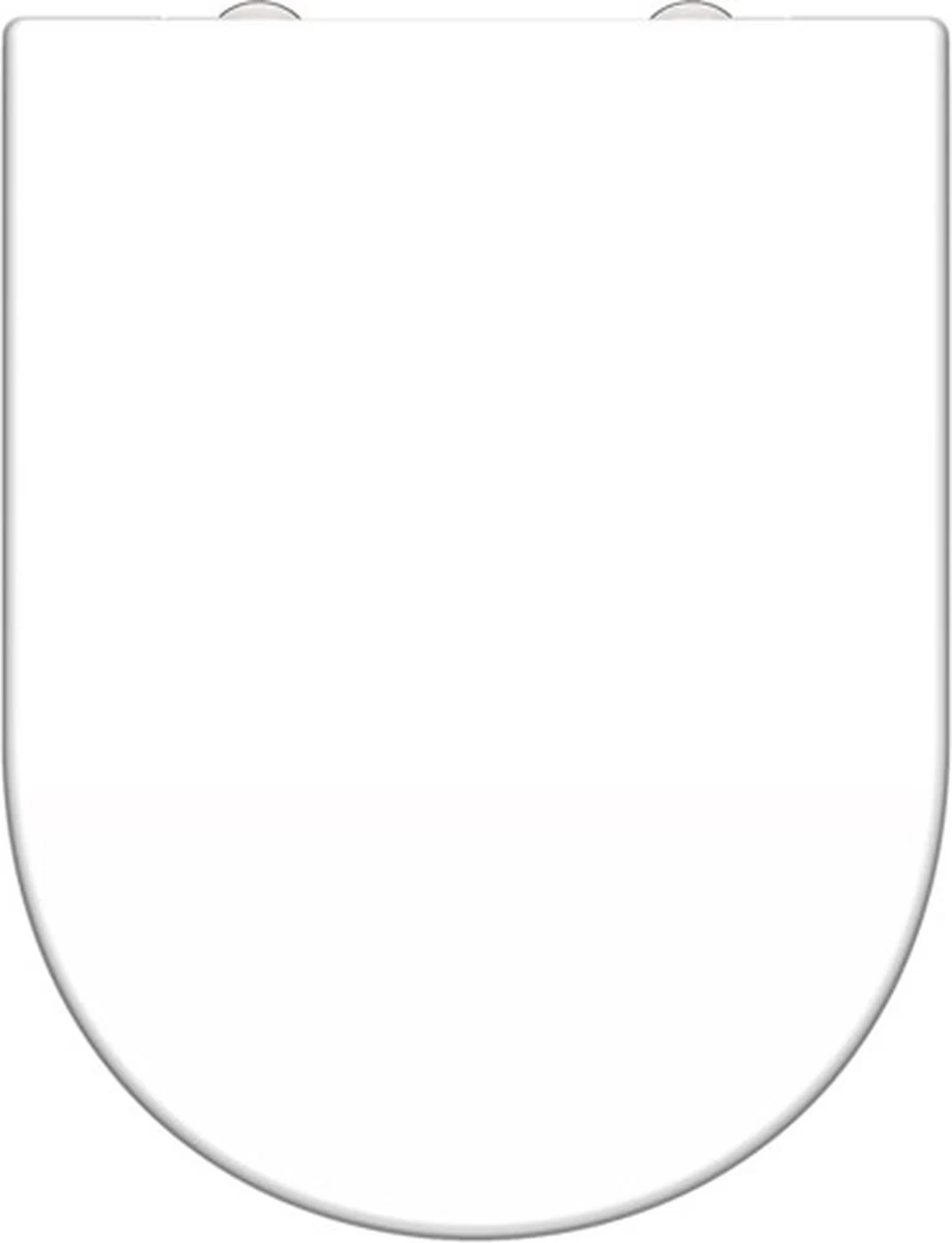 SCHÜTTE WC-Bril 82910 D-SHAPE WHITE - Duroplast - D-vorm - Soft Close - Afklikbaar - RVS-Scharnieren - Gelakt - Wit - Afbeelding 12