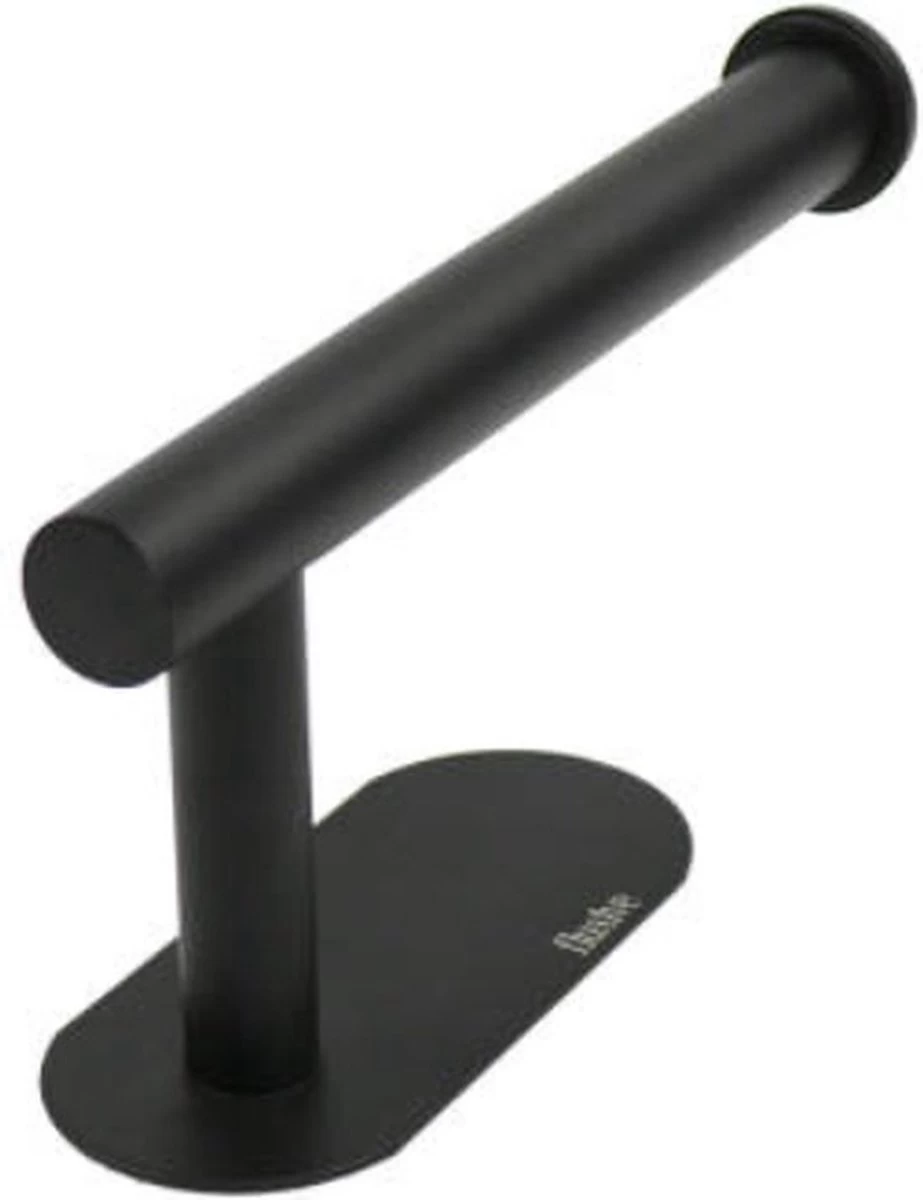 Flusive Toiletrolhouder Met 4 Handdoekhaakjes - Wc Rolhouder - Zelfklevend Zonder Boren - RVS - Zwart - Afbeelding 9