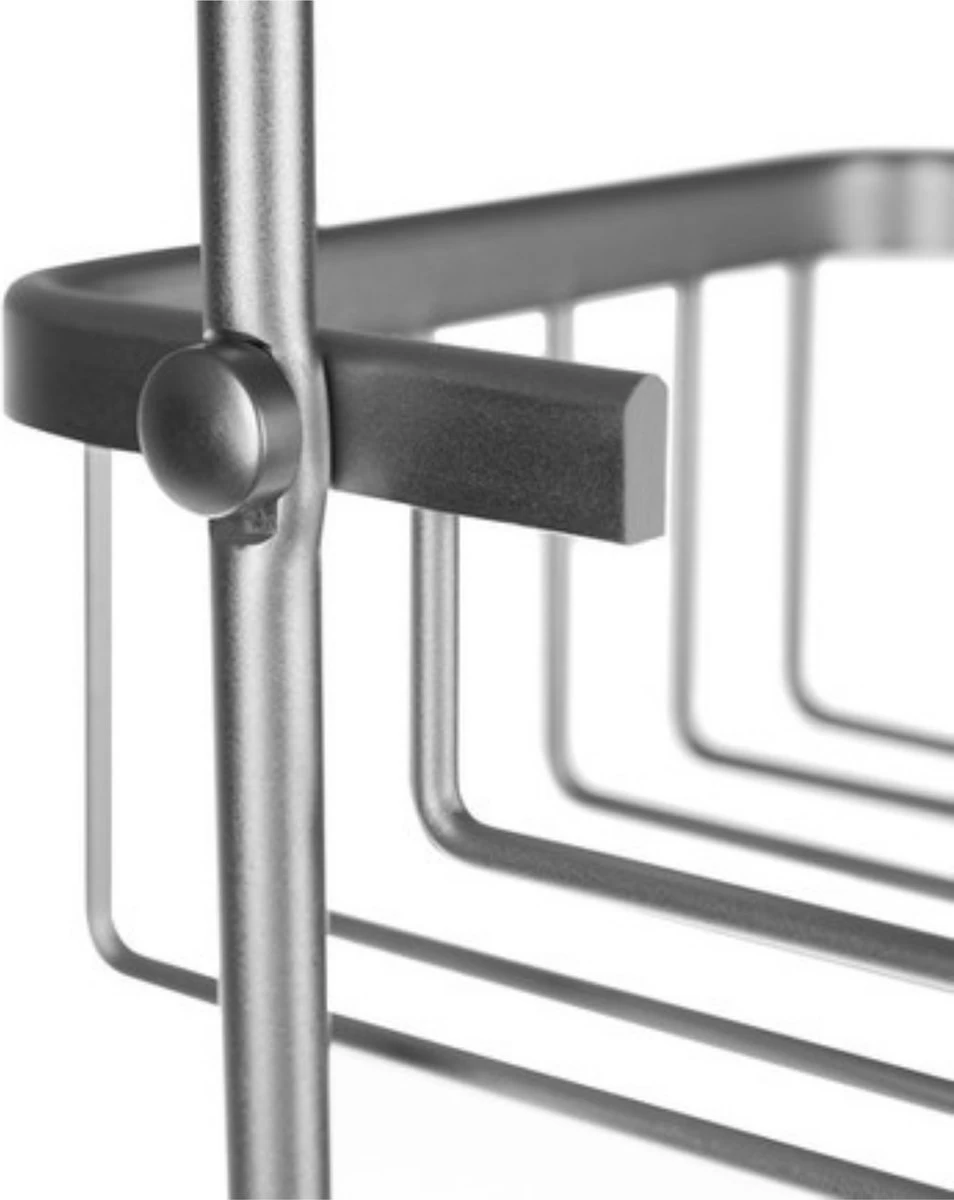 Recalma Doucherek 3 Laags - Monteren Zonder Boren - Zilver - Zuignap - Ook Voor Grote Flessen - Opbergrek Douche - 3 Etages - Afbeelding 5