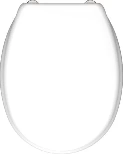SCHÜTTE WC-Bril 82000 WHITE - Duroplast - RVS-Scharnieren - Gelakt - Wit