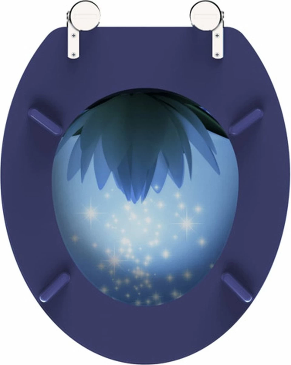 SCHÜTTE WC-Bril 80082 WATER LILY - MDF-Hout - RVS Scharnieren - Decor - 3-zijdige Print - Afbeelding 7