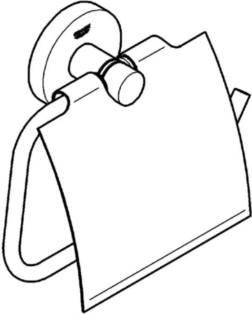 GROHE Essentials Toiletrolhouder - Met Deksel - Chroom - 40367001 - Afbeelding 10