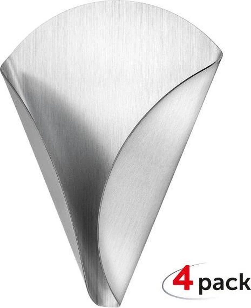 Zelfklevende Handdoekhouder Haakjes Set - Wand Ophang Haak Zelfklevend -Handdoekklem Keuken Ophanghaak Zonder Boren - Wand Theedoek / Handdoek Klem Houder - RVS - Set Van 4 Stuks - EVA - Afbeelding 3